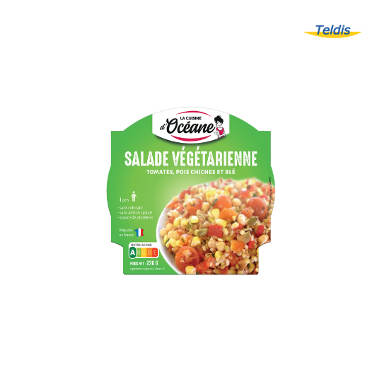 SALADE VEGETARIENNE PET 220G CUIS. OCEANE X7
