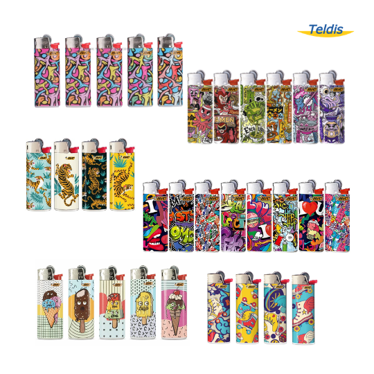 BRIQUET BIC MINI DECOR J25 X50