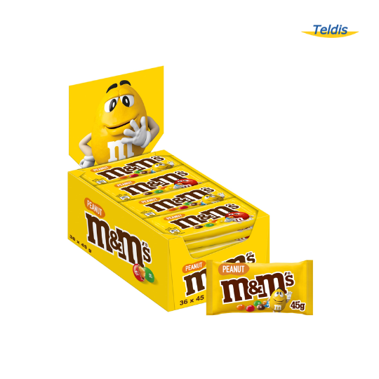 M&MS PEANUT SACHET 45G X 36 (E)