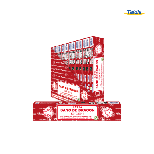BOITE PRES. BATONNETS ENCENS SANG DE DRAGON SATYA X12