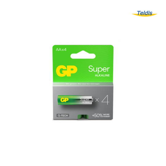 PILE GP AA/LR06 SUPER ALKALINE BLISTER X 4 /10