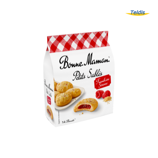 PETITS SABLÉS FRAMBOISE SÉSAME 150GR BONNE MAMAN /12