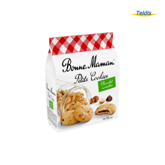 PETITS COOKIES CHOCOLAT/NOISETTES 150GR BONNE MAMAN /12