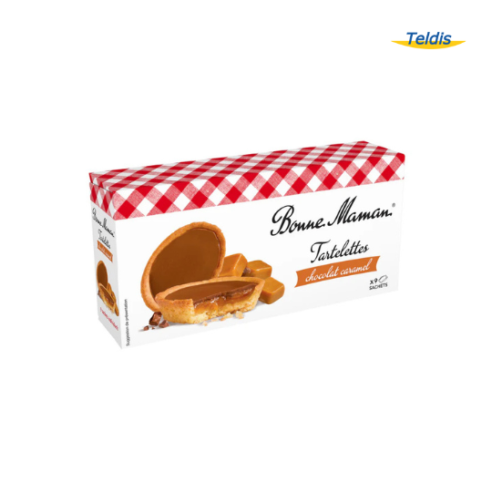 TARTELETTES BONNE MAMAN CHOCO CARAMEL 135G / 12