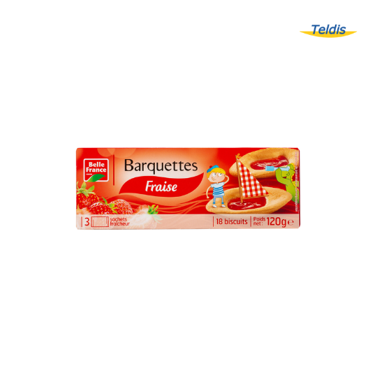 BARQUETTE BELLE FRANCE FRAISE 120G /24