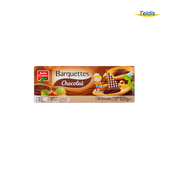 BARQUETTE BELLE FRANCE CHOCOLAT 120GR /24