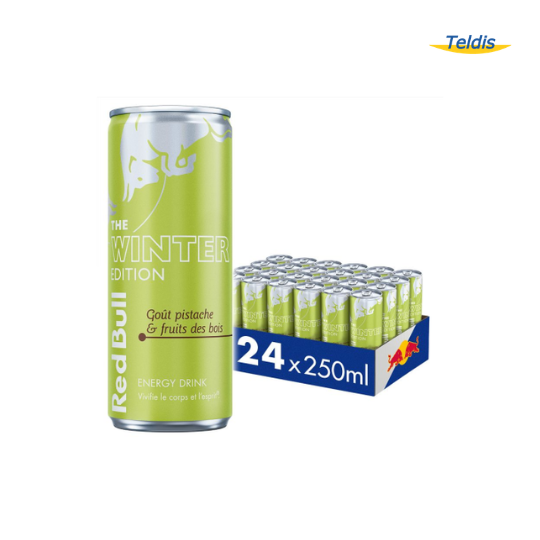 RED BULL WINTER ED. PISTACHE & FRUITS DES BOIS 25CL X24