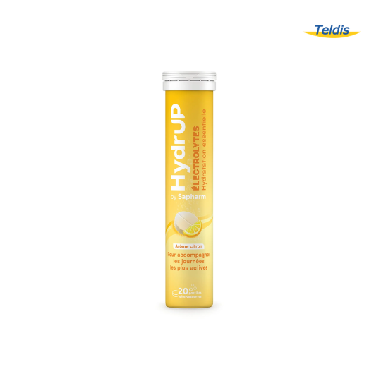 PASTILLES ELECTROLYTES ARO. CITRON TUBE X20 PAST. HYDRUP X24