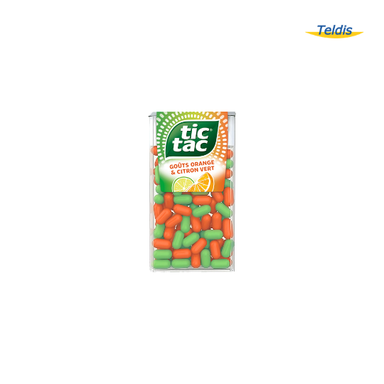 TIC TAC GOÛT ORANGE & CITRON VERT 18G X24