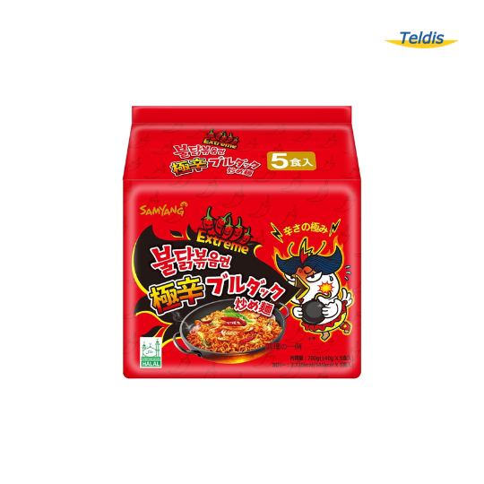 RAMEN POULET PIQ. DOUBLE SPICY SAMYANG BULDAK 140G X5 PACK  /8