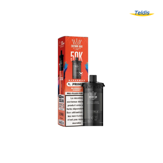 RECHARGE PODS AL FAKHER 50K HYPERMAX PRIME BLUEBERRY CHERRY 6MG X5