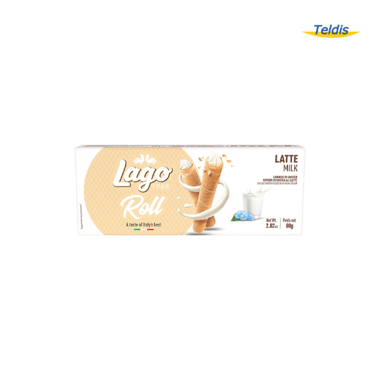 GAUFRETTES ROLL LATTE 80GR LAGO /24