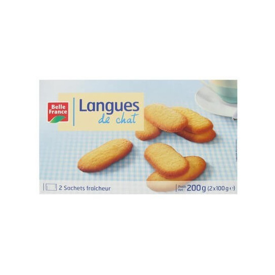 BELLE FRANCE LANGUE DE CHAT ETUI 2X 100G