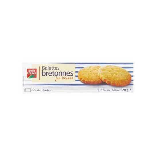 BELLE FRANCE GALETTES BRETONNES PUR BEURRE 125GR