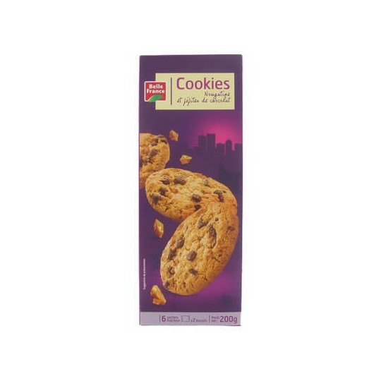 BELLE FRANCE COOKIES CHOCO NOUGAT 200G