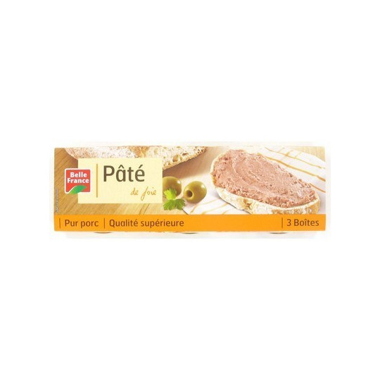 BELLE FRANCE PÂTÉ DE FOIE LOT DE 3