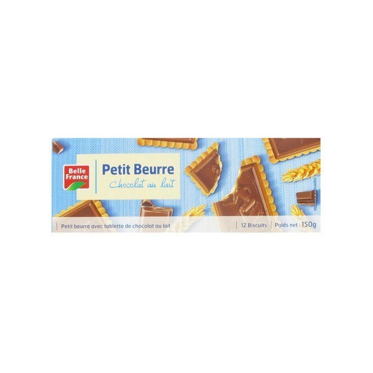 BELLE FRANCE PETIT BEURRE CHOCO LAIT 150G
