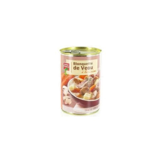 BLANQUETTE VEAU A LA CREME BTE 1/2 400GR BF /12