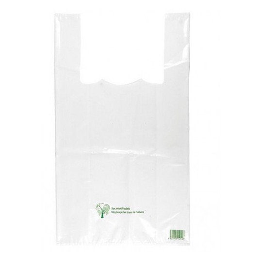 SAC BRETELLE 10L 50µ BLANC X 50 /10