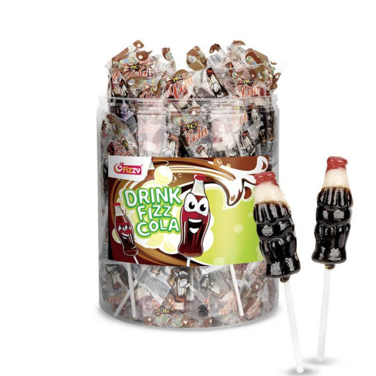 SUCETTE DRINK COLA FIZZY X100 /6
