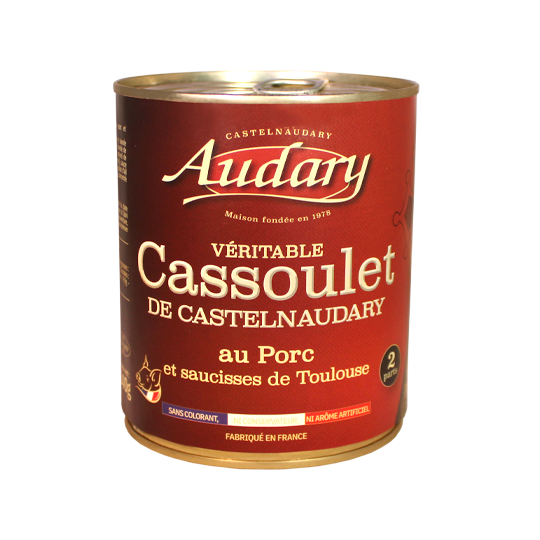 CASSOULET AUDARY 840 G 4/4 CASTEL. CANARD /6 (EC)
