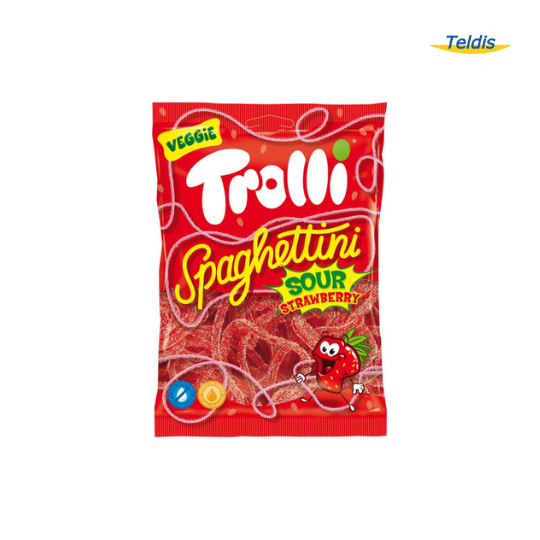 SPAGHETTINI FRAISE TROLLI SACHET 100G / 30 (E)