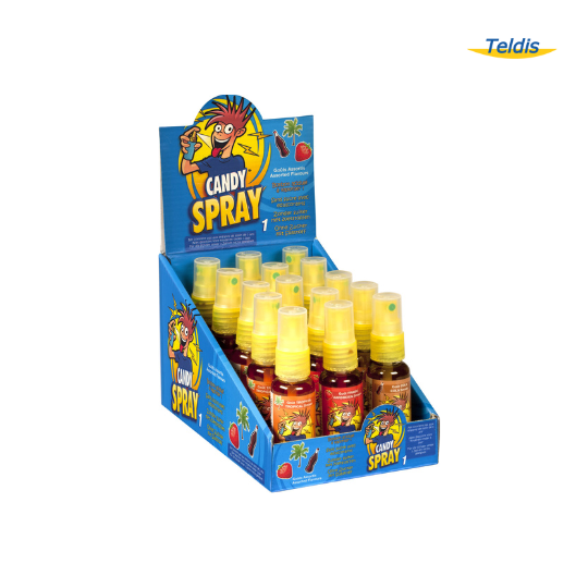 CANDY SPRAY 1 GOUT FRUITS ASSORTIS 1. X15