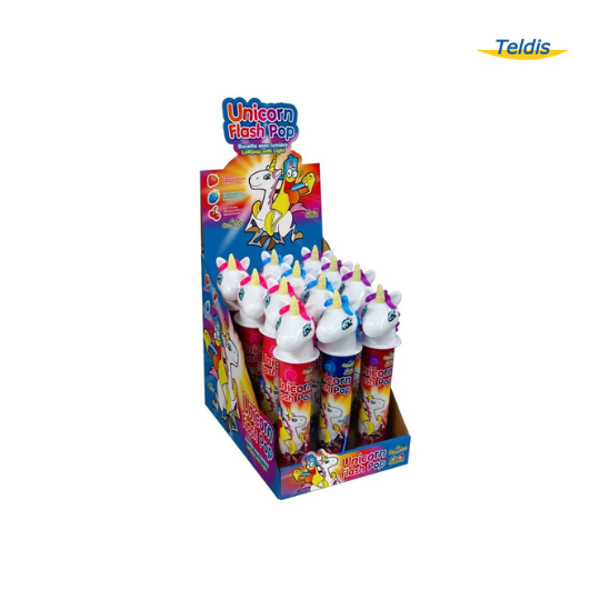 SUCETTE UNICORN FLASH POP PARF. ASS PRES. X12