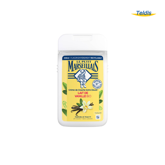 GEL DOUCHE LAIT DE VANILLE 250ML LE PETIT MARSEILLAIS X12