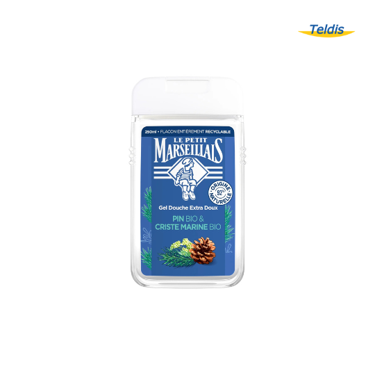 GEL DOUCHE PIN & CRISTE MARINE 250ML LE PETIT MARSEILLAIS X12