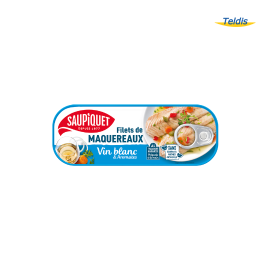 MAQUEREAUX VIN BLANC AROMATES SAUPIQUET 1/4 176G X10