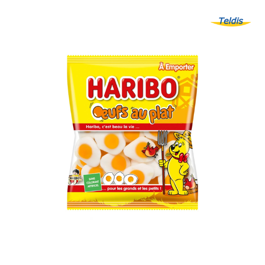 OEUFS AU PLAT HARIBO GM SACHET 120G/30 (E)